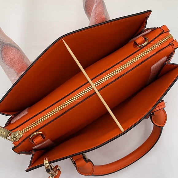 MICHAEL KORS
Sheila Small Faux Saffiano Leather Satchel
Poppy 
NWT - Picture 5 of 16